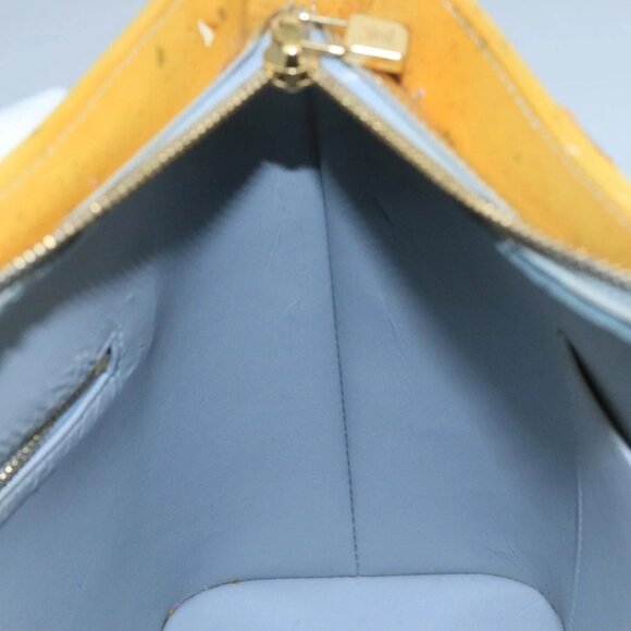 LOUIS VUITTON Monogram Vernis Houston Hand Bag Gris LV Auth - Picture 14 of 16